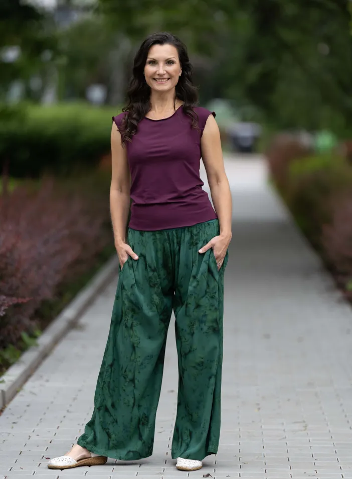 Kalhoty Green Velvet | PachaMama.cz