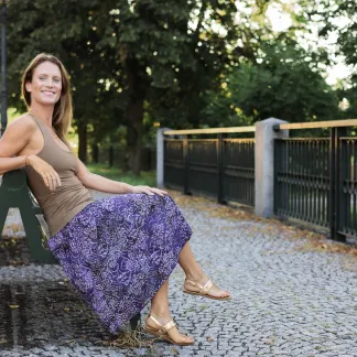 Sukně midi Plum Caroll Queen | PachaMama.cz