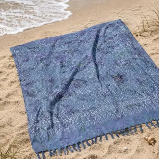 Sarong šedomodrý | PachaMama.cz