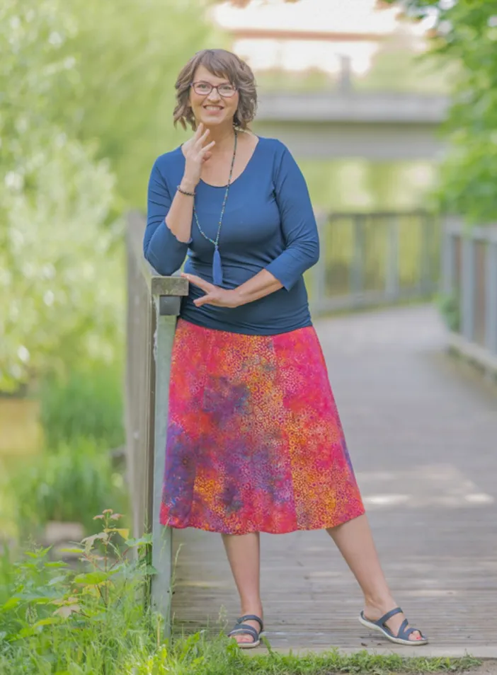 Sukně midi Charm Ritual  | PachaMama.cz