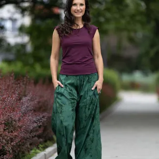 Kalhoty Green Velvet | PachaMama.cz