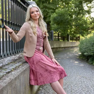 Sukně midi Peony Velvet Queen  | PachaMama.cz