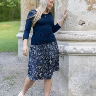 Sukně midi Blue Rosana | PachaMama.cz