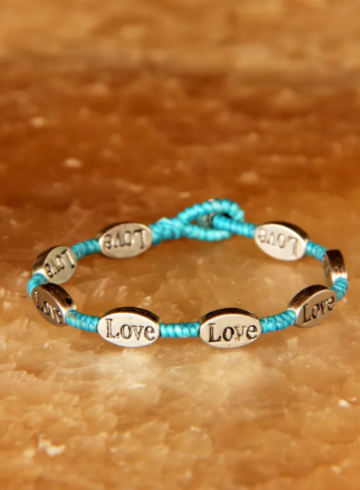 Náramek s kovovými korálky | PachaMama.cz