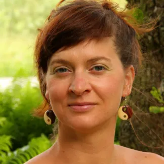 Dřevěné náušnice 