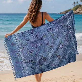 Sarong šedomodrý | PachaMama.cz