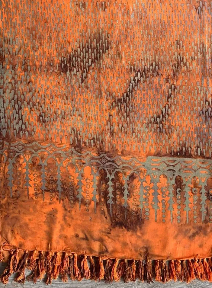 Sarong oranžovo hnědý | PachaMama.cz