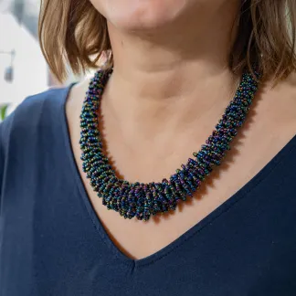 Náhrdelník Diana, korálkový, luxusní, paua | PachaMama.cz