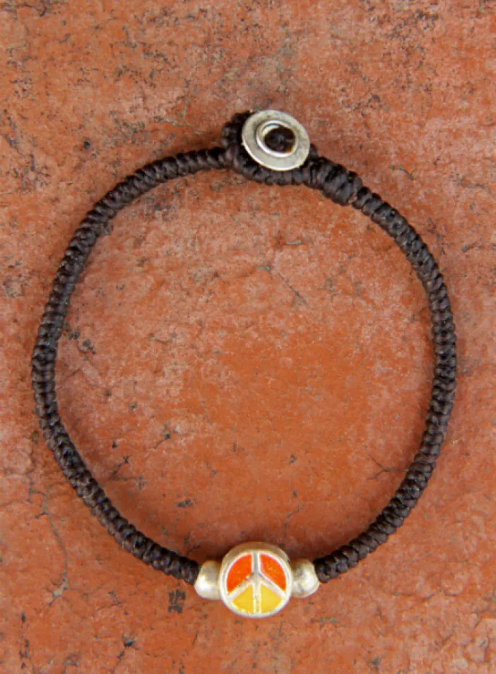 Náramek s kovovými korálky | PachaMama.cz