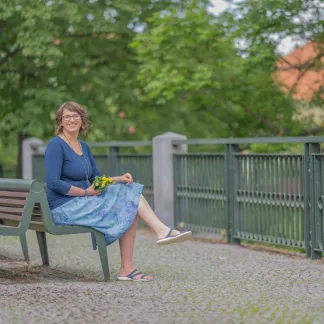 Sukně midi Blue mist Queen | PachaMama.cz