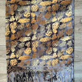 Sarong šedý s listy | PachaMama.cz