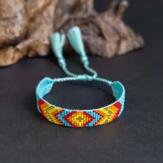 Luxusní náramek z japonských korálků miyuki  | PachaMama.cz