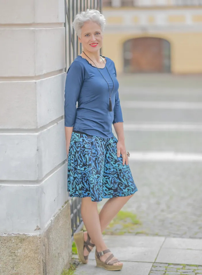 Sukně krátká "Happy lagoon" | PachaMama.cz