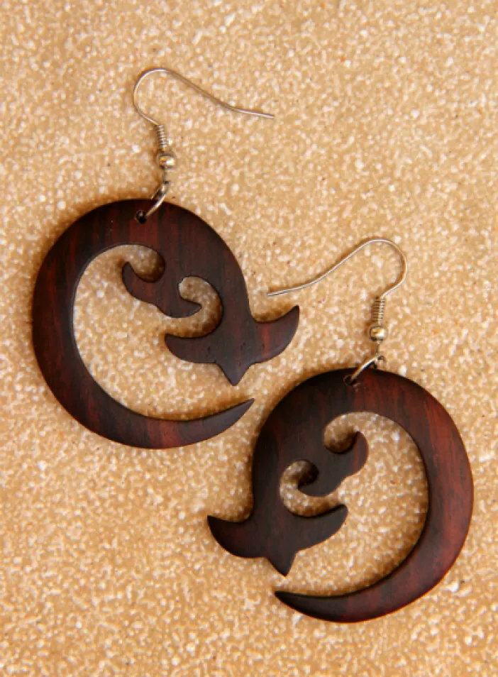 Dřevěné náušnice | PachaMama.cz