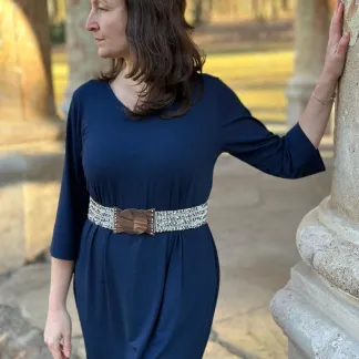 Korálkový opasek s dřevěnou přezkou | PachaMama.cz