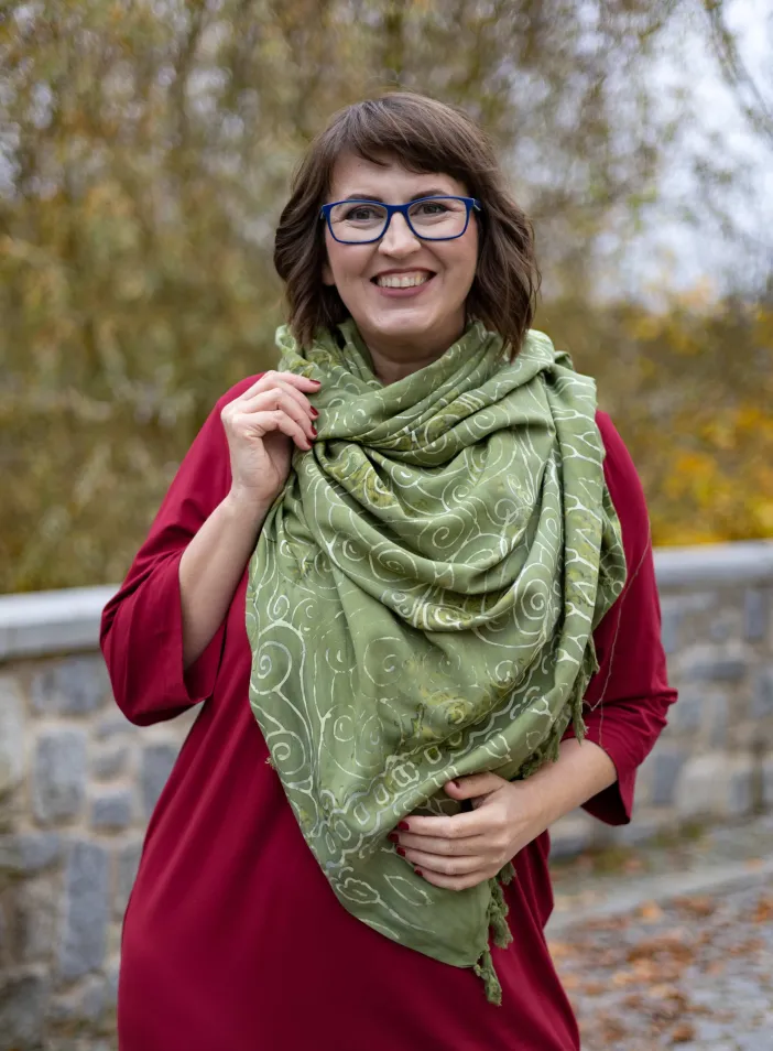 Sarong zelený se spirálami | PachaMama.cz