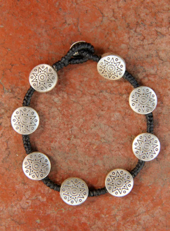 Náramek s kovovými korálky  | PachaMama.cz