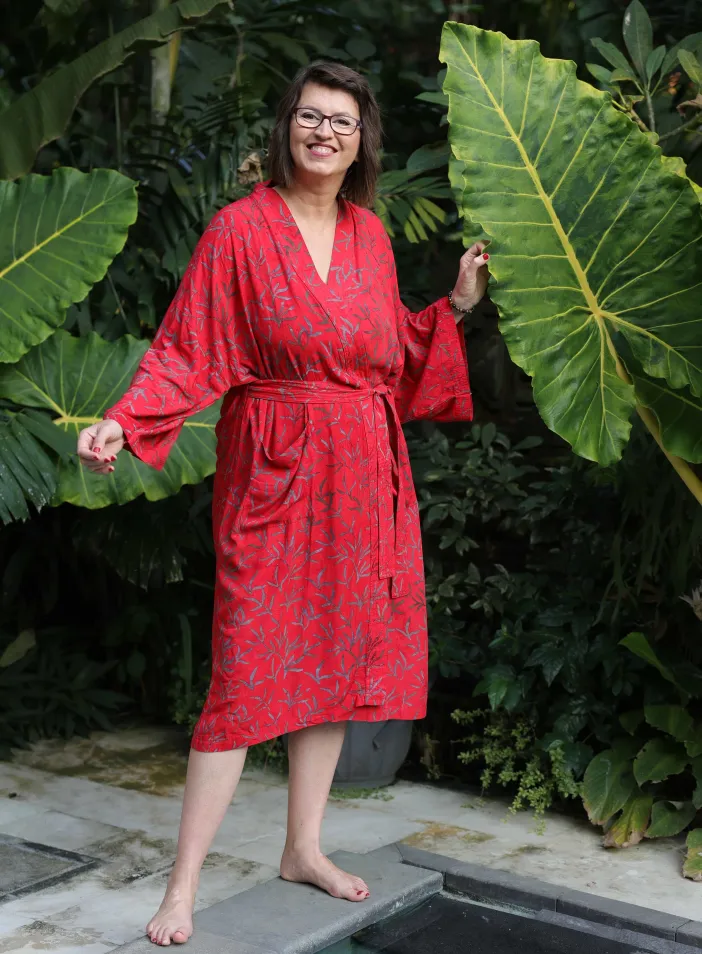 Kimono "Červený bambus" | PachaMama.cz