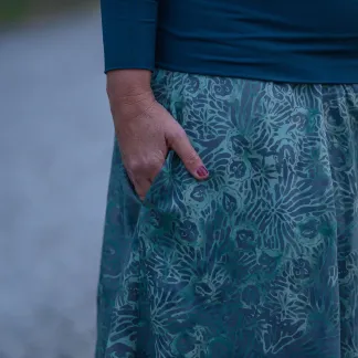 Sukně midi Satin Mist | PachaMama.cz