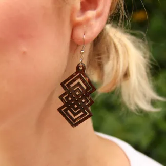 Luxusní kokosové náušnice 