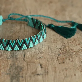 Luxusní, korálkový náramek se vzorem | PachaMama.cz