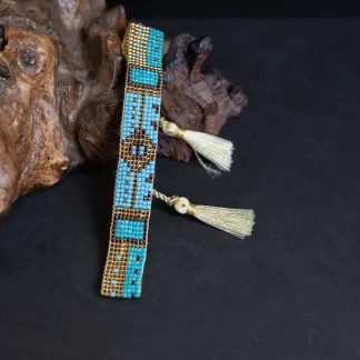 Luxusní náramek z japonských korálků miyuki  | PachaMama.cz