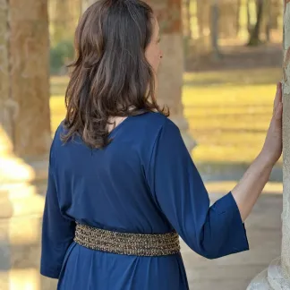 Korálkový opasek s dřevěnou přezkou | PachaMama.cz