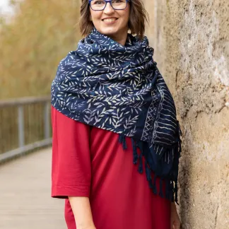 Sarong tmavěmodrý | PachaMama.cz