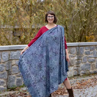 Sarong šedomodrý | PachaMama.cz