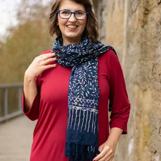 Sarong tmavěmodrý | PachaMama.cz