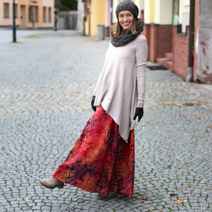 Jak sladit podzimní šatník s dlouhou sukní? | PachaMama.cz